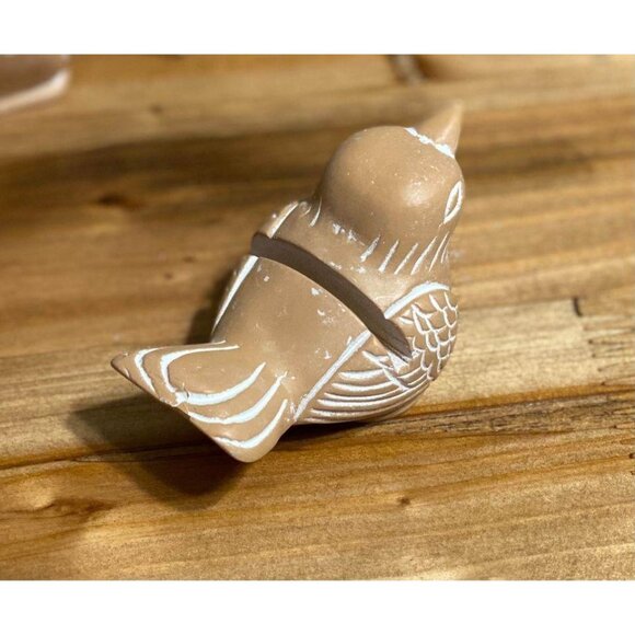 Set of 4 bird place card holders picture holders small bird decoration figurines - Picture 3 of 5